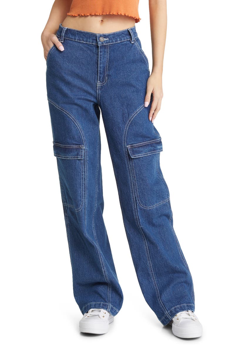 PacSun Baggy Wide Leg Skate Jeans, Main, color,