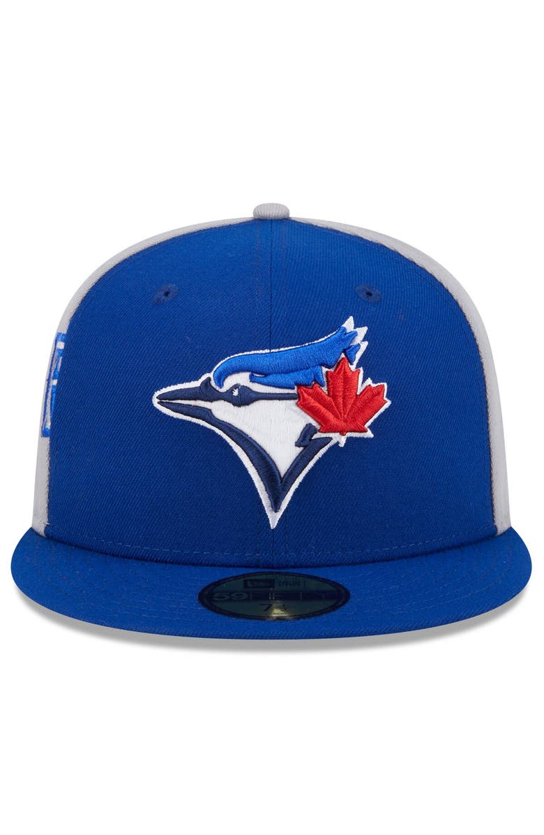 New Era Men's New Era Royal/Gray Toronto Blue Jays Gameday Sideswipe 59FIFTY Fitted Hat, Alternate, color, 