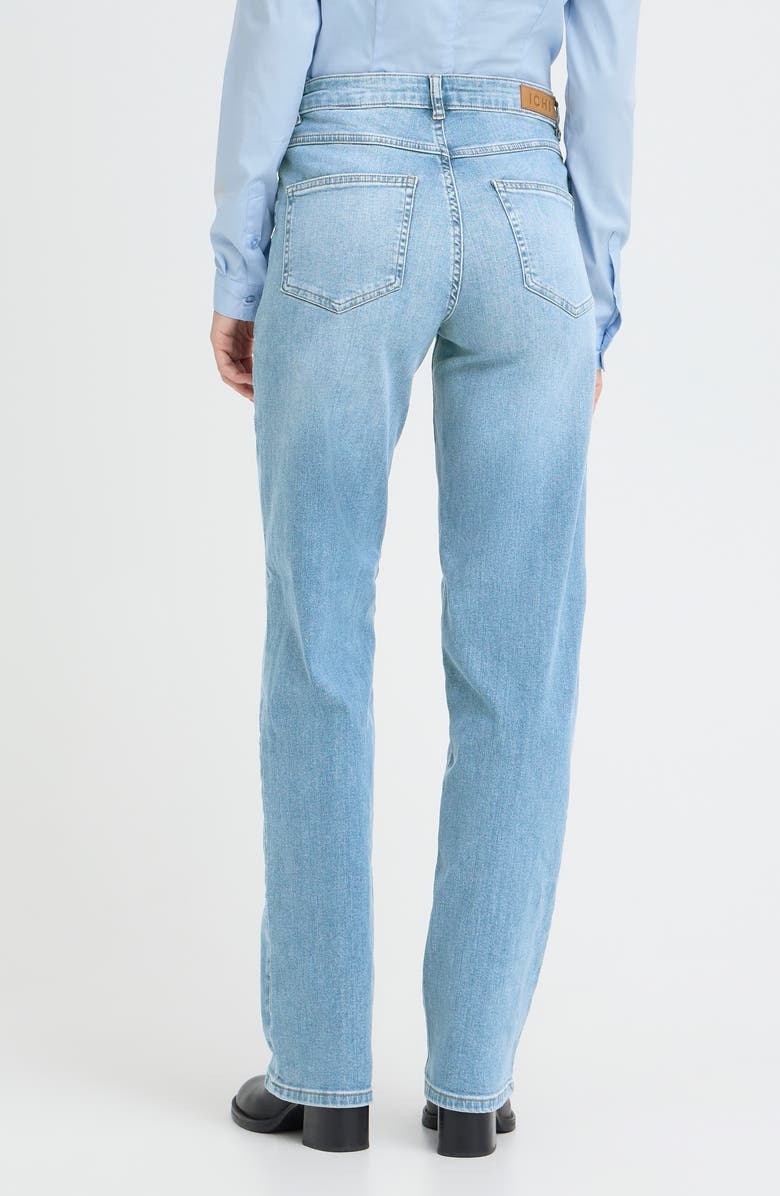 ICHI Twiggy Straight Leg Jeans, Alternate, color, Light Blue