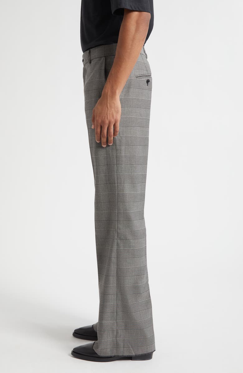 MIDNIGHT RODEO Essential Glen Plaid Tailored Flare Leg Trosuers, Alternate, color, Gray Houndstooth