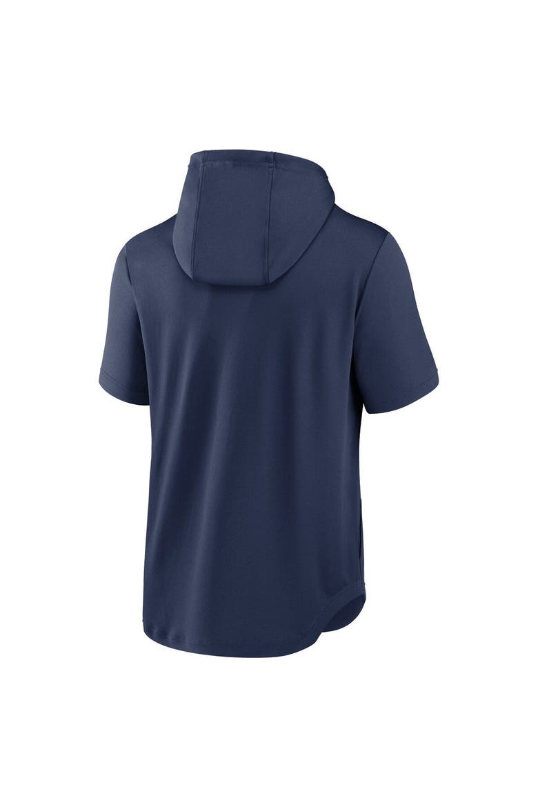 Men's Nike Navy Boston Red Sox Springer Short Sleeve Team Pullover Hoodie, Alternate, color, Navy
