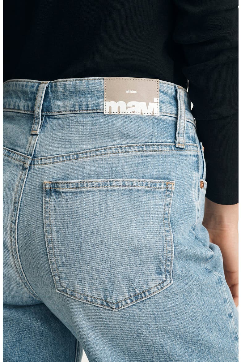 Florida High Waist Wide Leg Jeans, Alternate, color, BLEACHED CLASSIC BLUE
