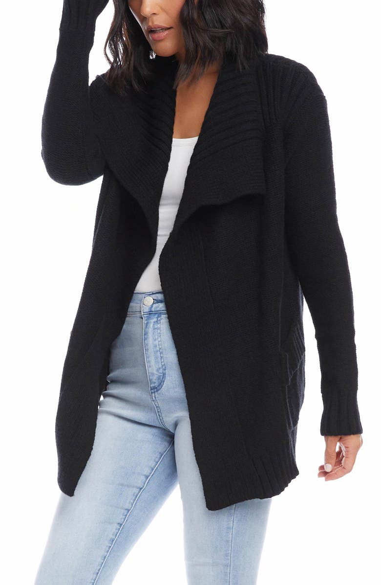 Karen Kane Shawl Collar Open Cardigan, Alternate, color, 