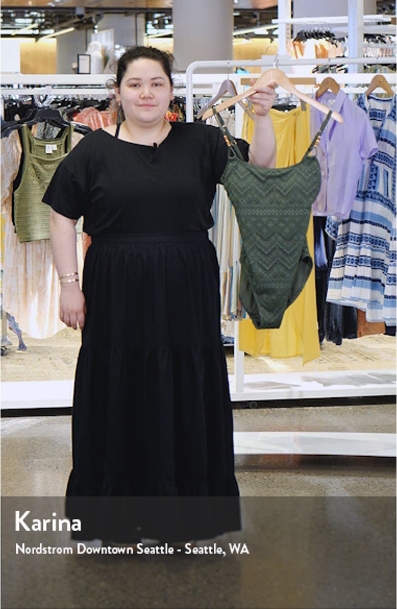 Salt Eyelet One-Piece Swimsuit, sales video thumbnail