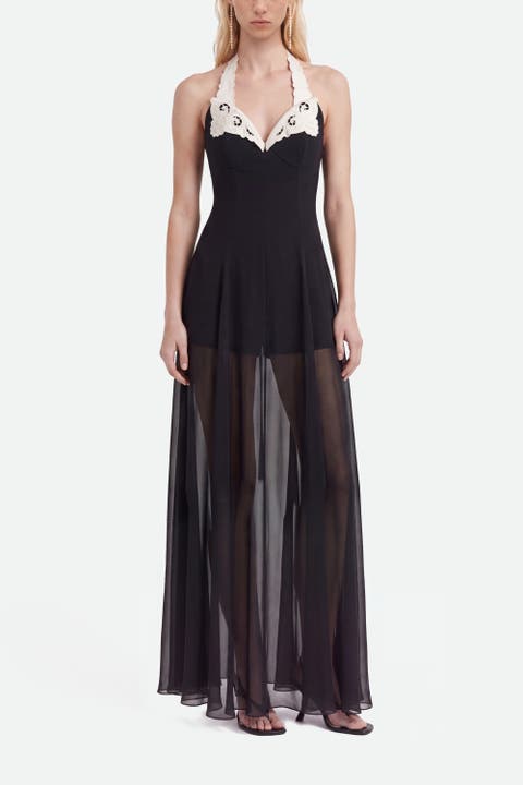 Embroidery Detail Maxi Dress