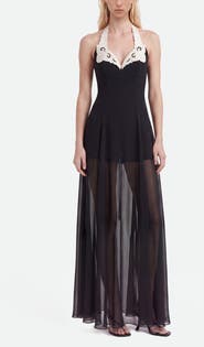 Nocturne Embroidery Detail Maxi Dress