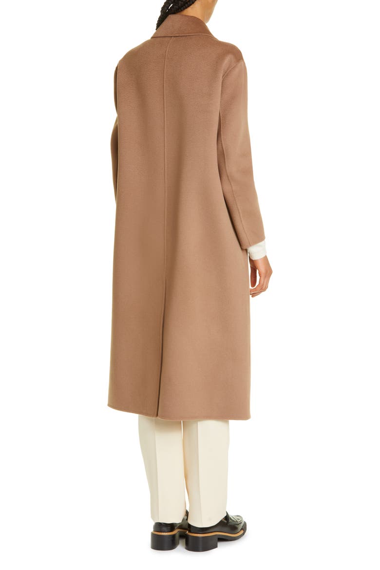 Mattia Double Breasted Wool & Cashmere Coat, Alternate, color, CAMEL
