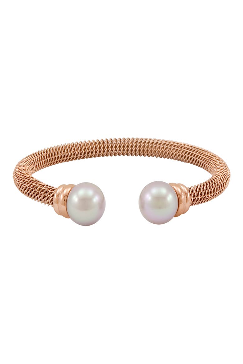 12mm Pearl Bangle, Main, color, ROSE/ PEARL