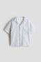 selected Cream/Blue Striped