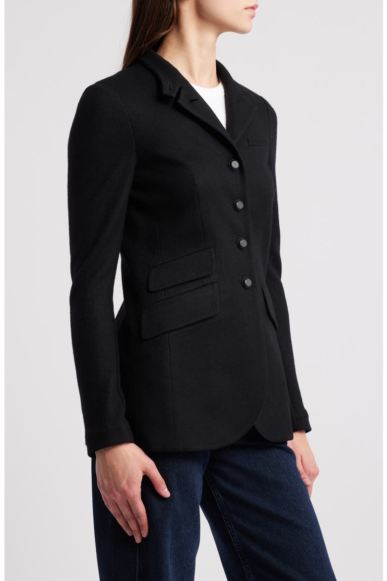 Slade Long Wool Jacket, Alternate, color, BLACK