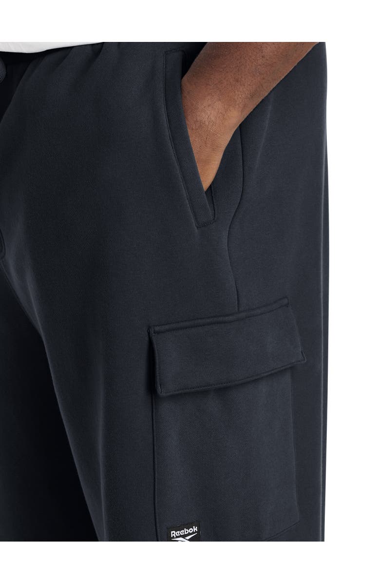 Reebok Big & Tall Performance Supersoft Cargo Sweatpants, Alternate, color, Black