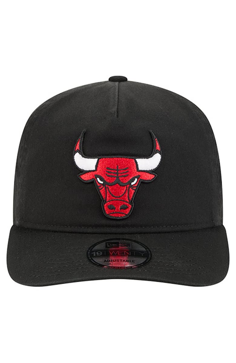 New Era Men's New Era  Black Chicago Bulls Cotton 19TWENTY Adjustable Hat, Alternate, color, Black