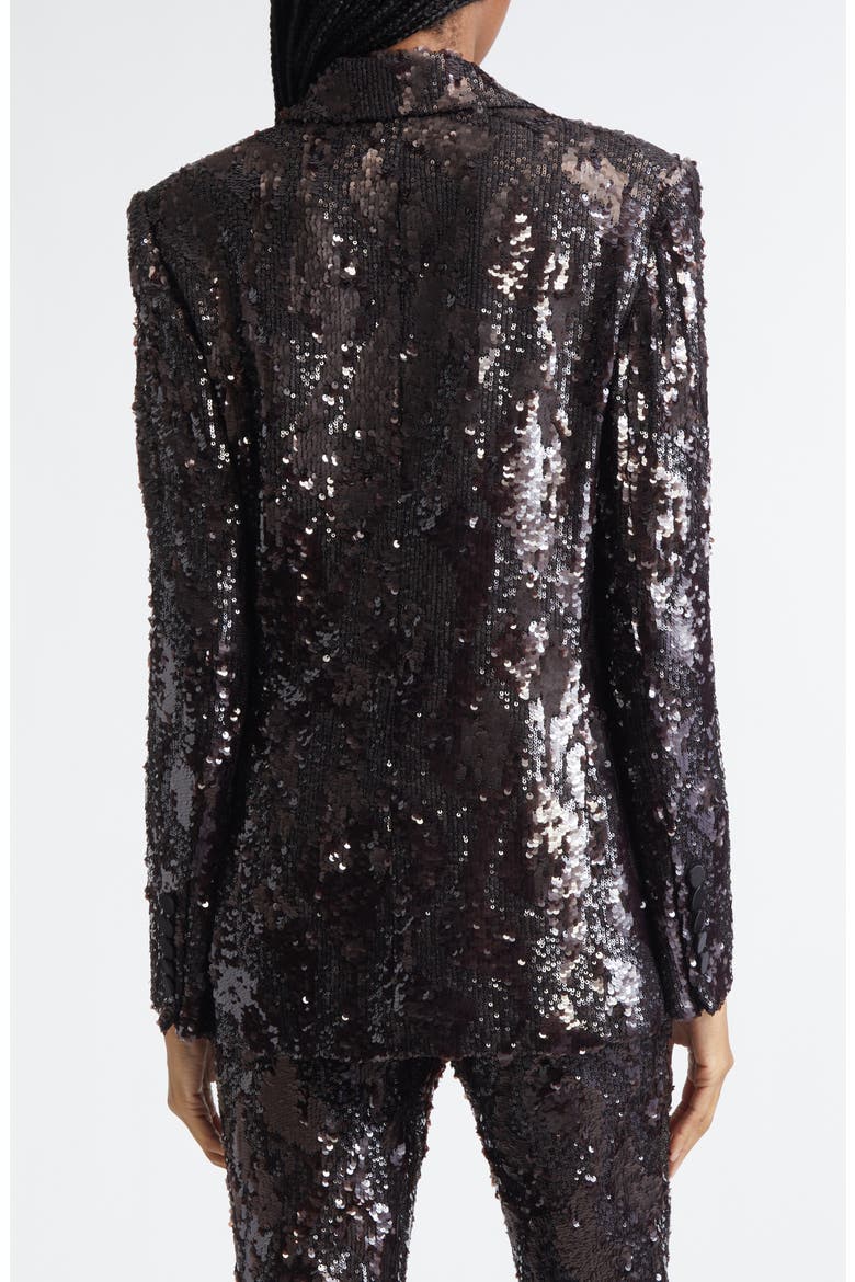 Sevyn Sequin Double Breasted Dickey Evening Jacket, Alternate, color, DARK CURRANT