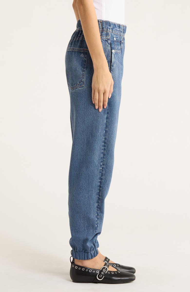 rag & bone/JEAN Miramar Denim Print Cotton Fleece Joggers, Alternate, color, Almda