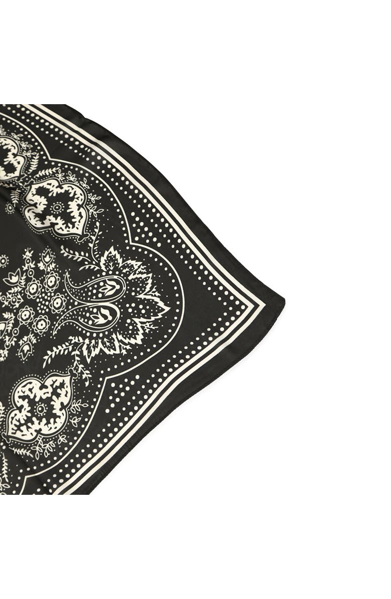 Belle & Bloom Love Not War Fashion Scarf, Main, color, Black