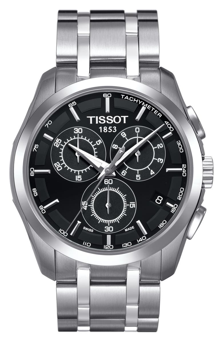 Tissot Couturier Chronograph Bracelet Watch, 41mm, Main, color,