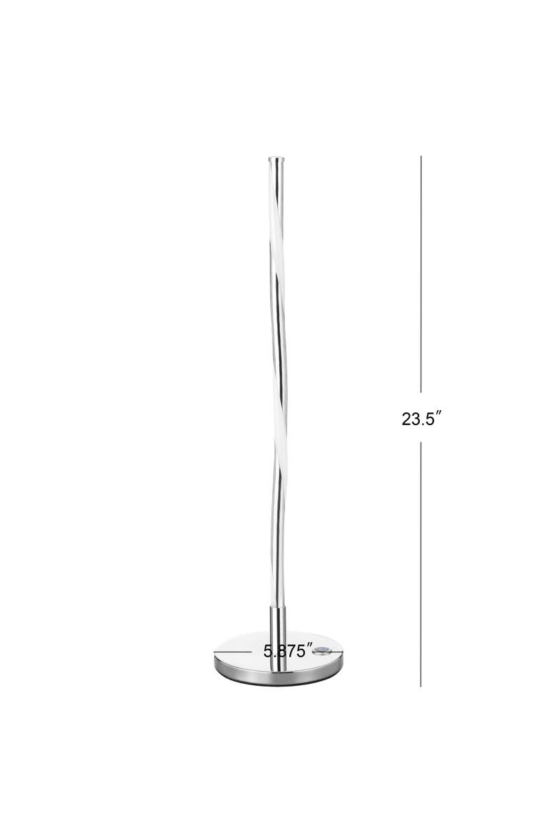 Nile LED Integrated Table Lamp, Alternate, color, Chrome