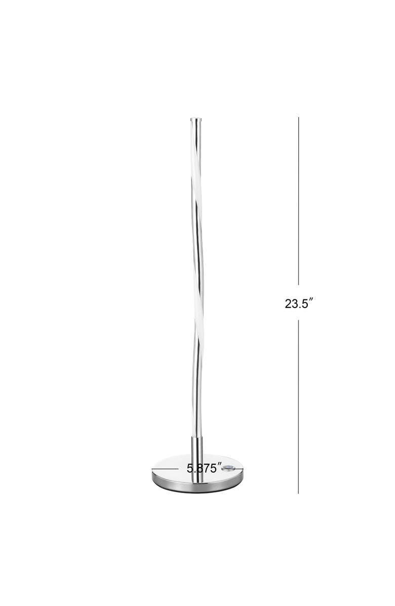 JONATHAN Y Nile LED Integrated Table Lamp, Alternate, color, Chrome