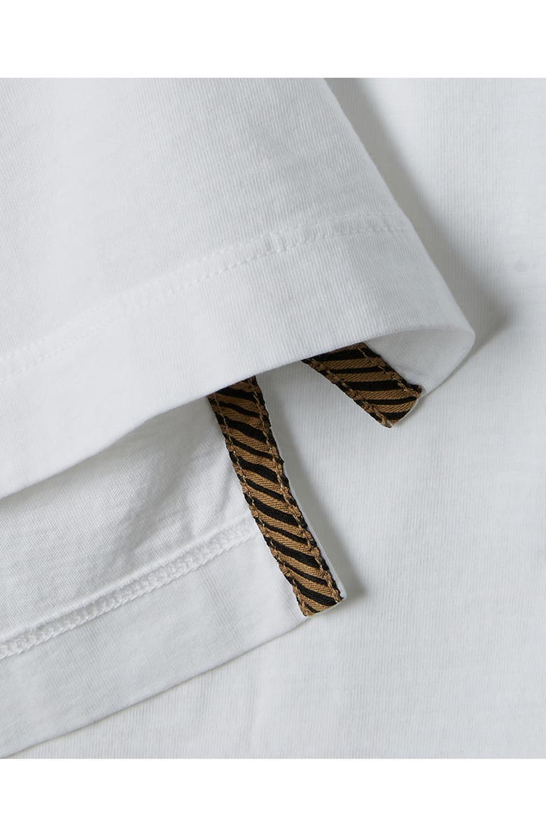Billy Reid Pensacola Slim Fit Organic Cotton Pocket Polo, Alternate, color, White