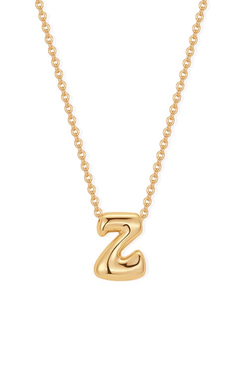 Mini Pippa Bubble Initial Pendant Necklace