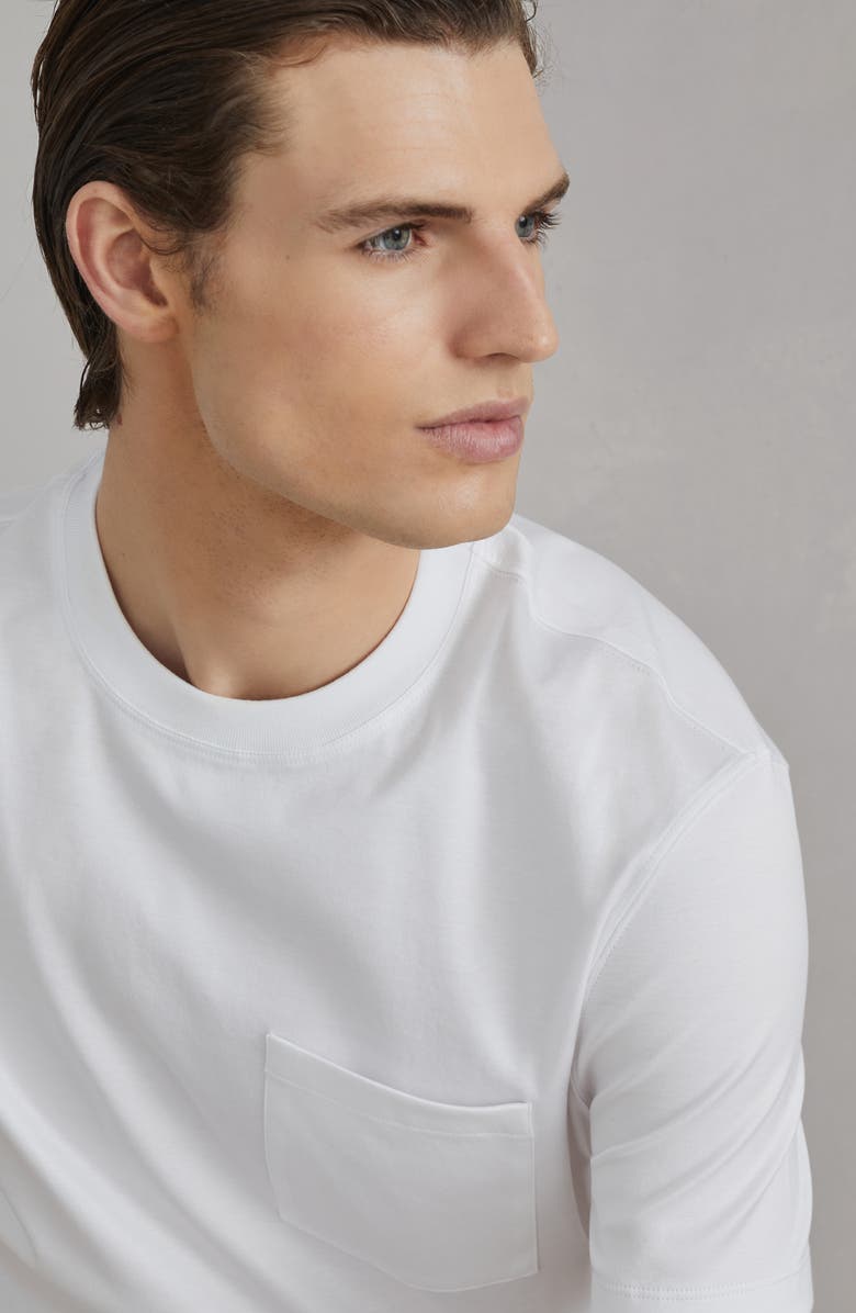 Brunello Cucinelli Jersey T-shirt with chest pocket, Alternate, color,