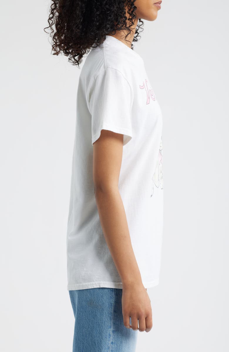 Junk Food Very Cutesy Cotton Graphic T-Shirt, Alternate, color, White