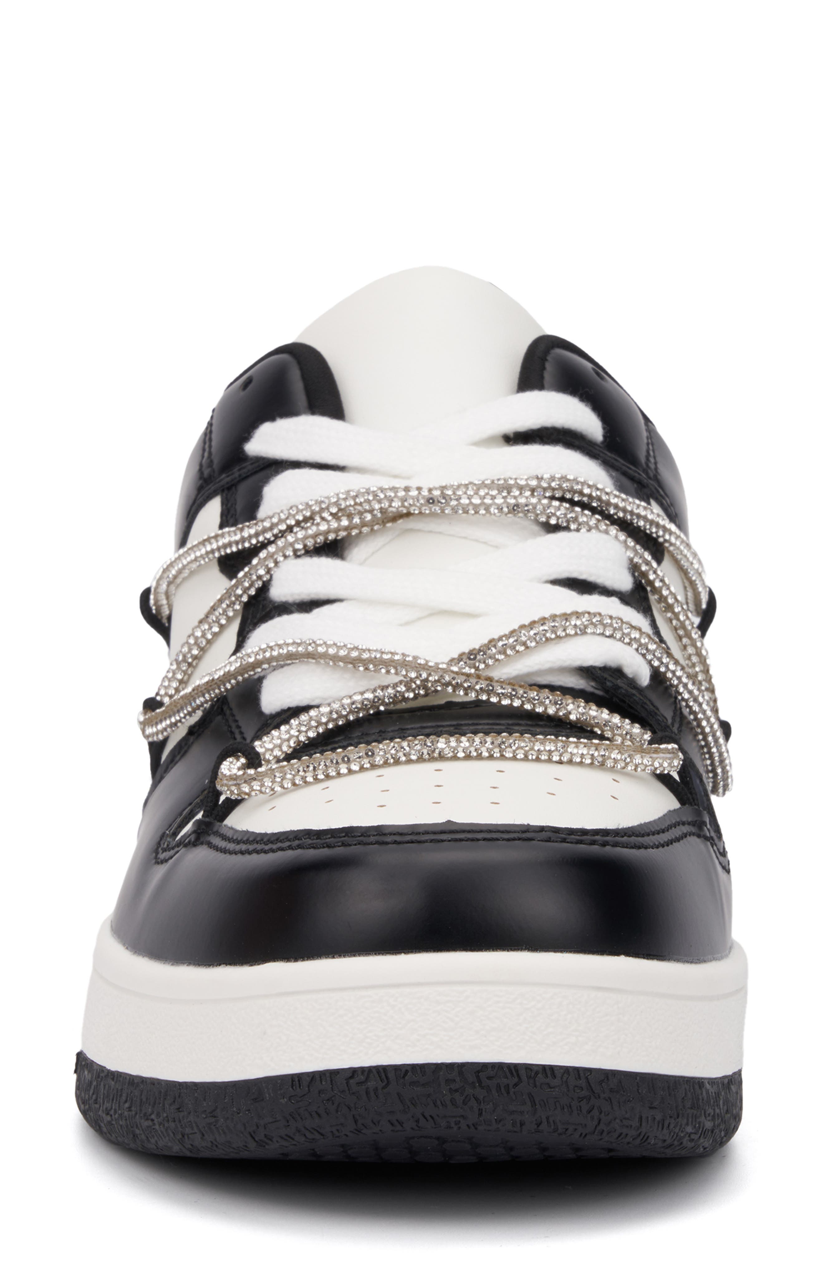 NEW YORK AND COMPANY Fable Metallic Sneaker, Alternate, color, 