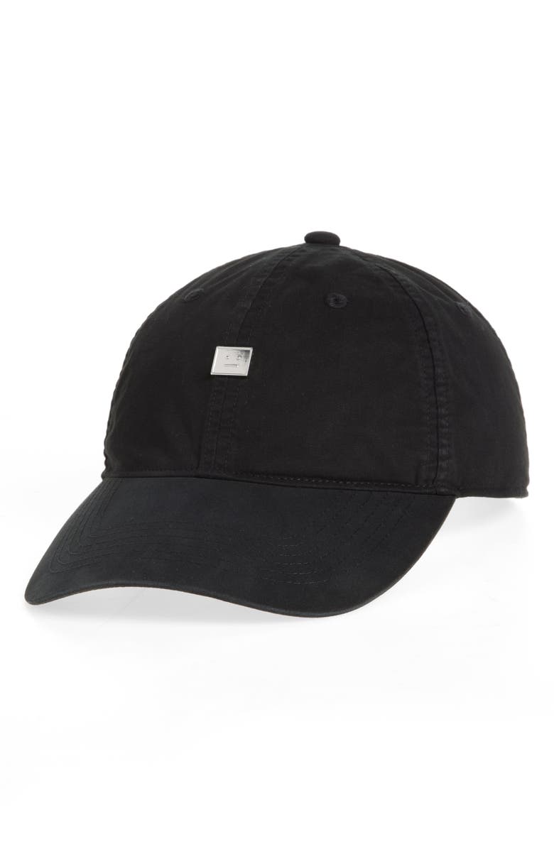 Acne Studios Face Logo Baseball Cap, Main, color,
