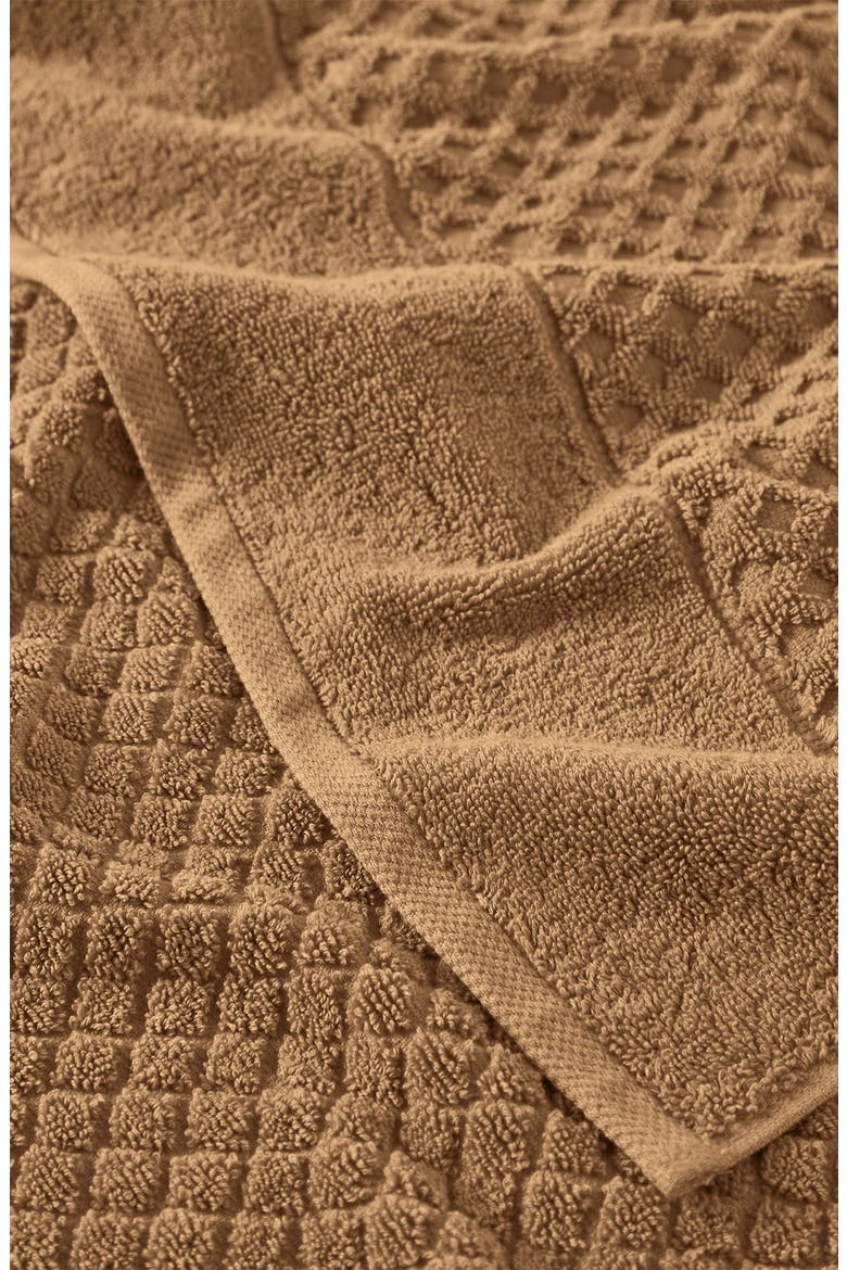 Diamond Waffle Texture 6-Piece Towel Set, Alternate, color, MOCHA