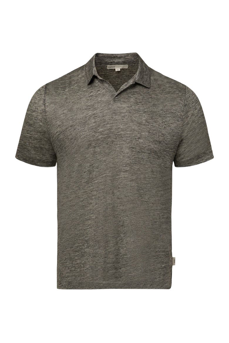 Shaun Linen Polo, Alternate, color, HEATHER GREY