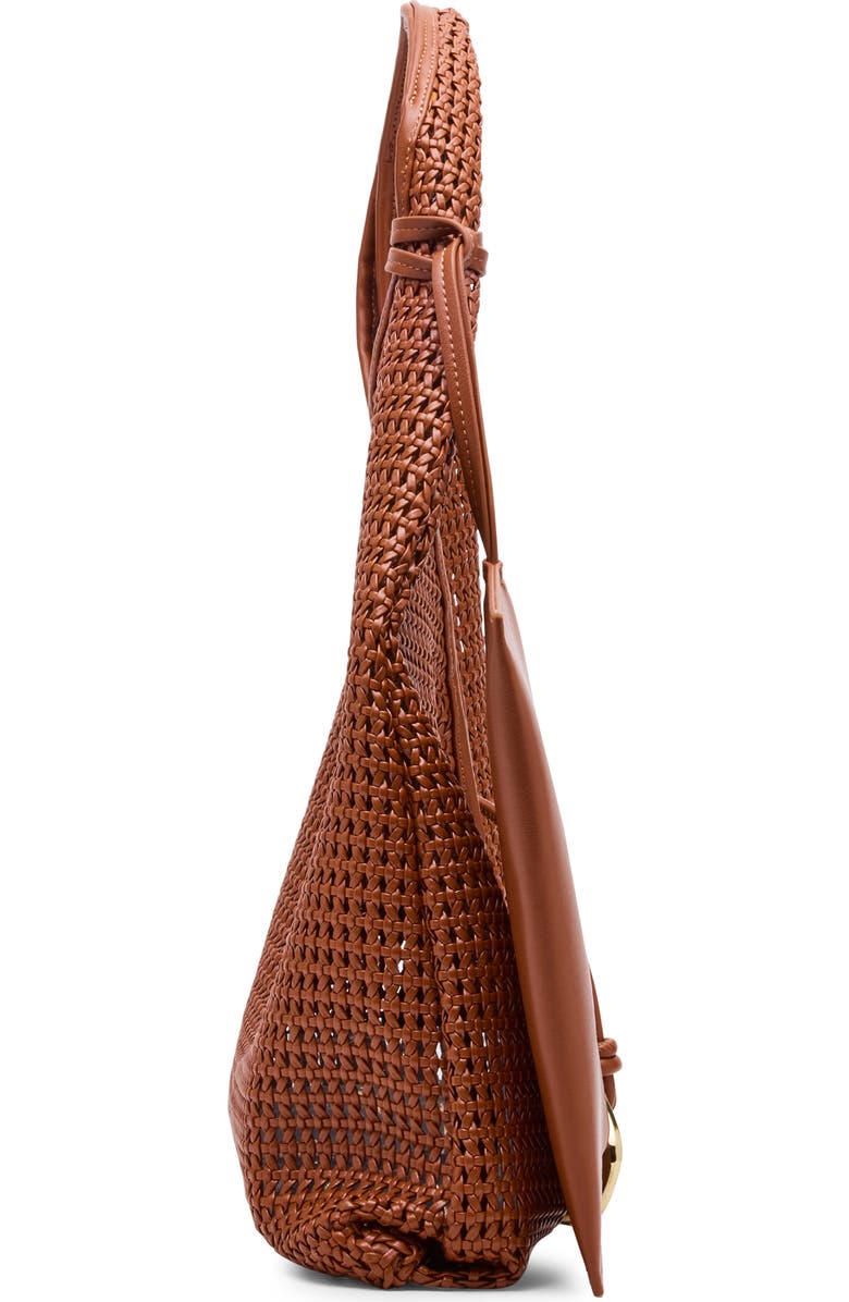 Dolce Vita Missie Woven Shoulder Bag, Alternate, color, Cognac