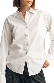 Mavi Jeans Stripe Relaxed Fit Cotton Button-Up Shirt