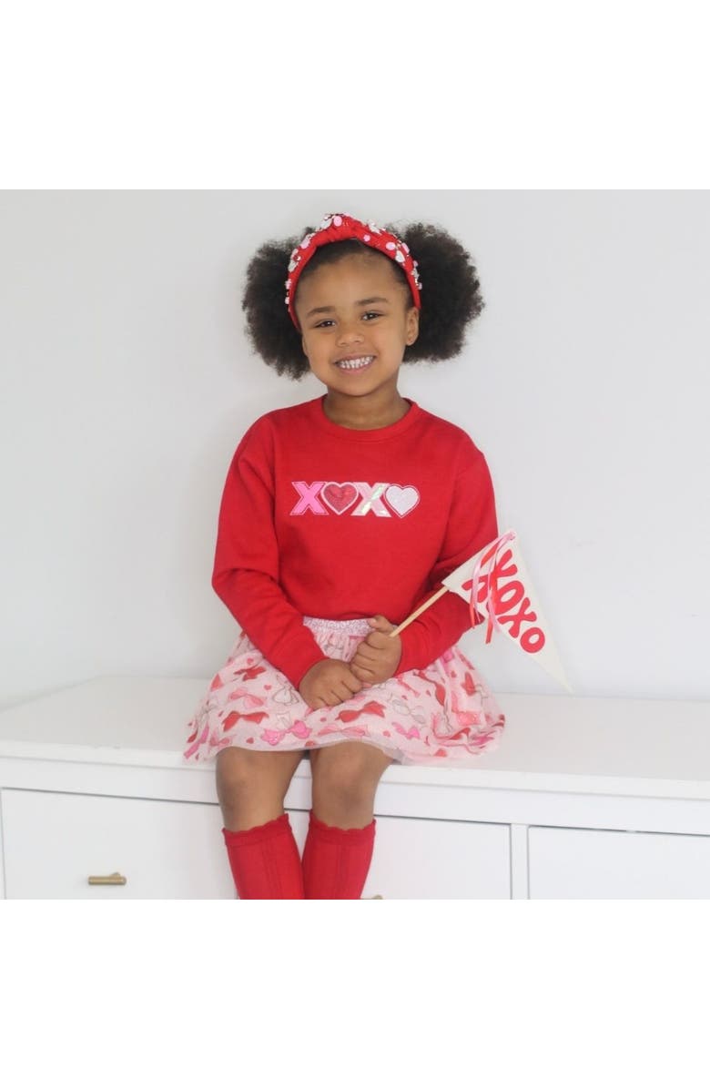 Sweet Wink Bow Love Valentine's Day Tutu, Alternate, color, 