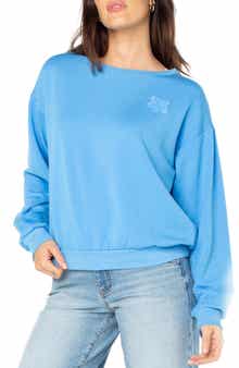 Roxy Surfing by Moonlight Embroidered Graphic Sweatshirt