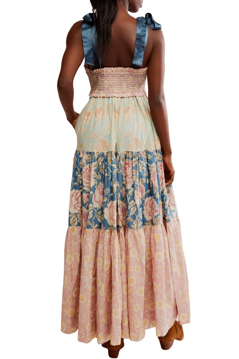 Bluebell Mixed Print Cotton Maxi Dress, Alternate, color, ANTIQUE COMBO