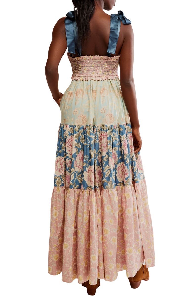 Free People Bluebell Mixed Print Cotton Maxi Dress, Alternate, color,