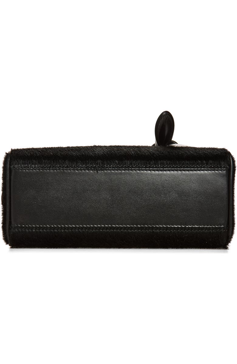 Jacquemus Le Petit Turismo Genuine Calf Hair Crossbody Bag, Alternate, color, Black 990