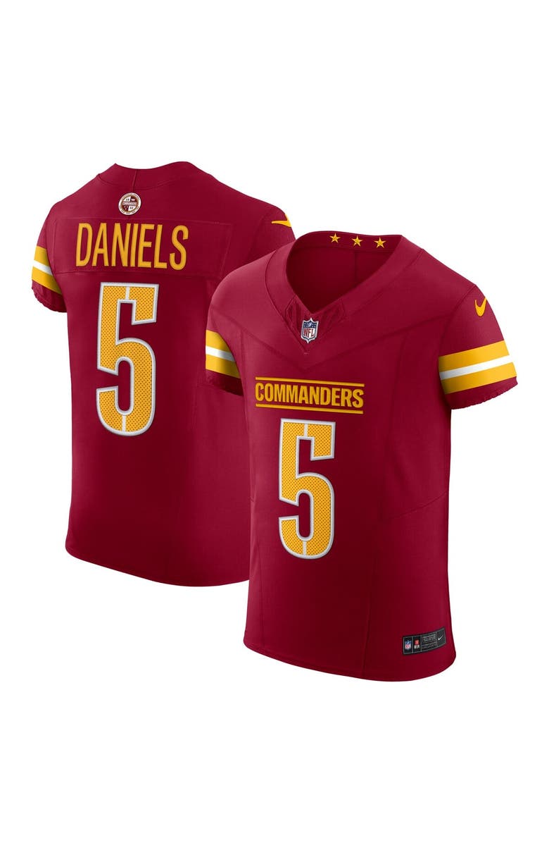 Nike Men's Nike Jayden Daniels Burgundy Washington Commanders Team  Vapor F.U.S.E. Elite Jersey, Main, color, Burgundy