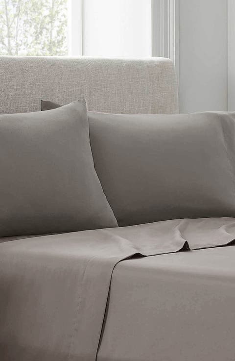400 Thread Count Luxury Solid Sateen King Pillowcase - Set of 2