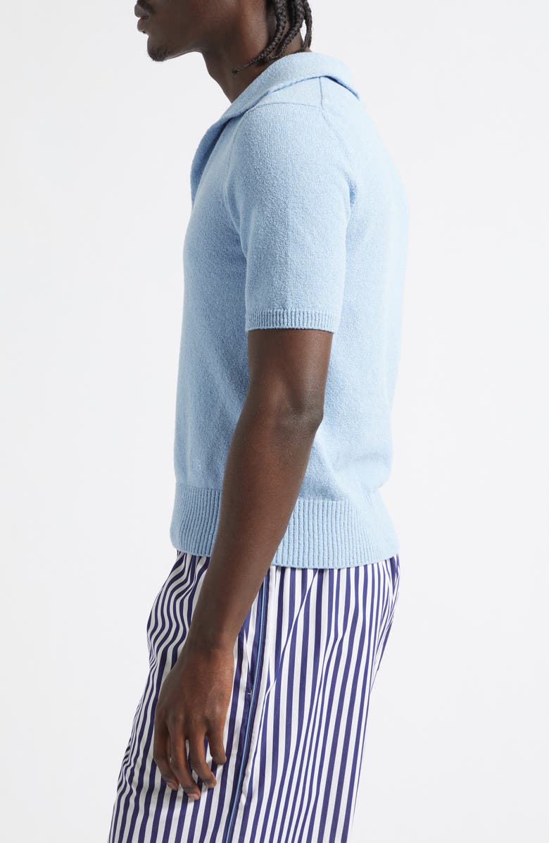 Dolce&Gabbana Terry Cloth Polo, Alternate, color, B6227 Azzurro 6