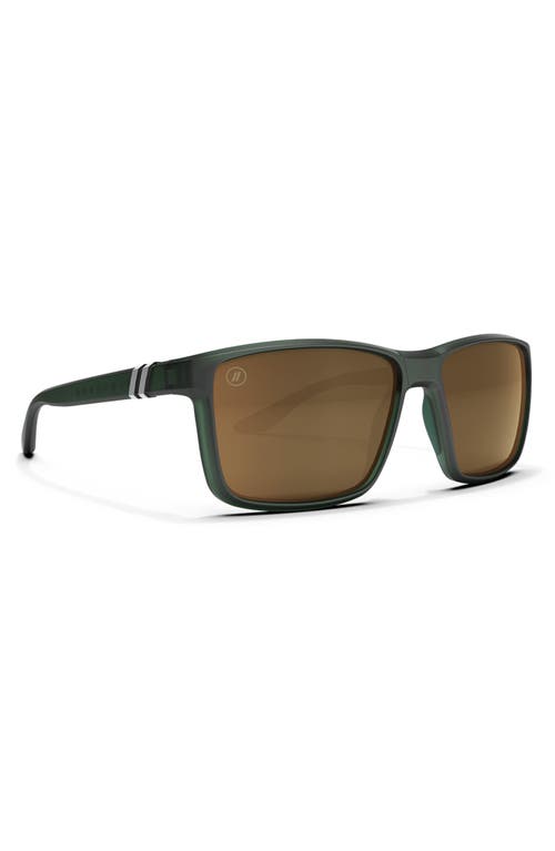 Blenders Eyewear 57mm Mesa Polarized Square Sunglasses In Green