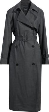 Theory Double Breasted Trench Coat