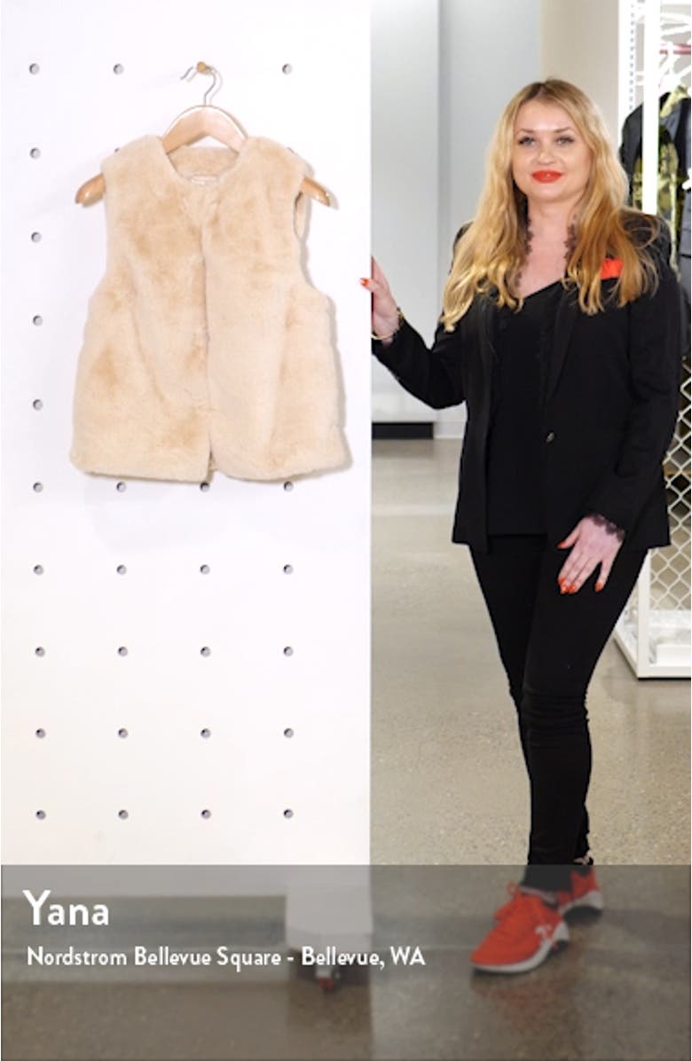 Luxe Faux Fur Vest, sales video thumbnail