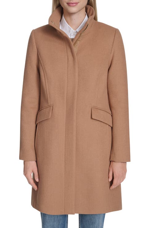 Longline Wool Blend Coat