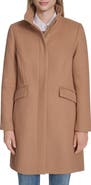 Cole Haan Longline Wool Blend Coat