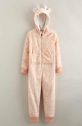 Nordstrom Kids' Hooded Fleece Sleeper Romper