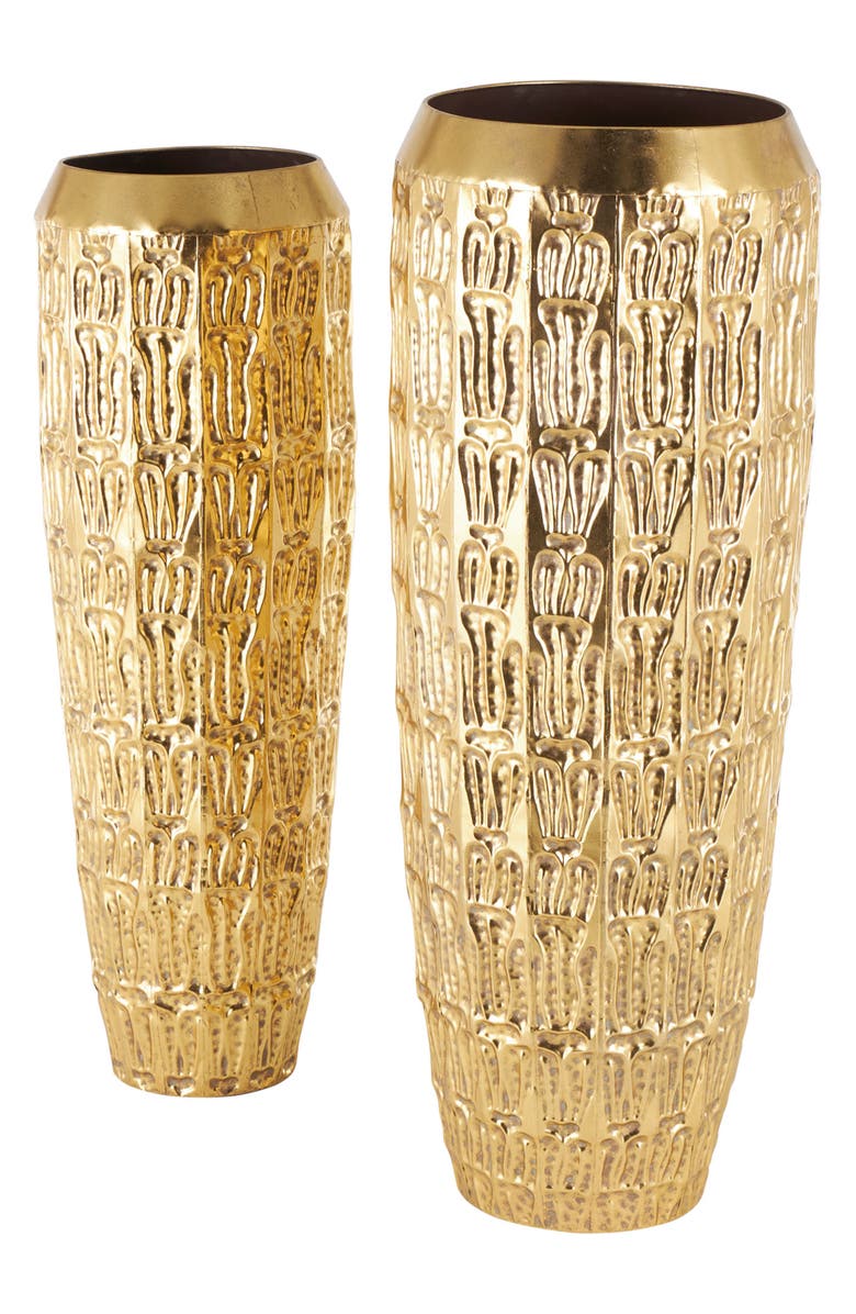 VIVIAN LUNE HOME Set of 2 Textured Vases, Alternate, color,