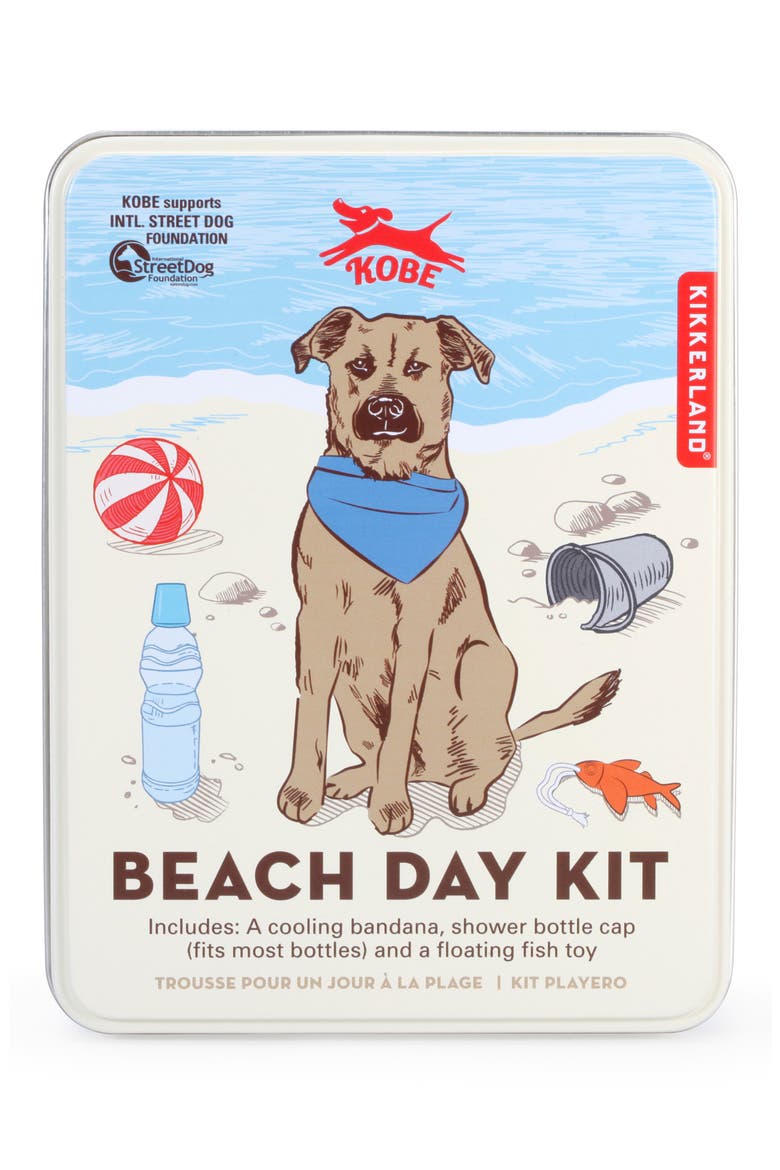 Beach Day Dog Kit, Main, color, BLUE MULTI