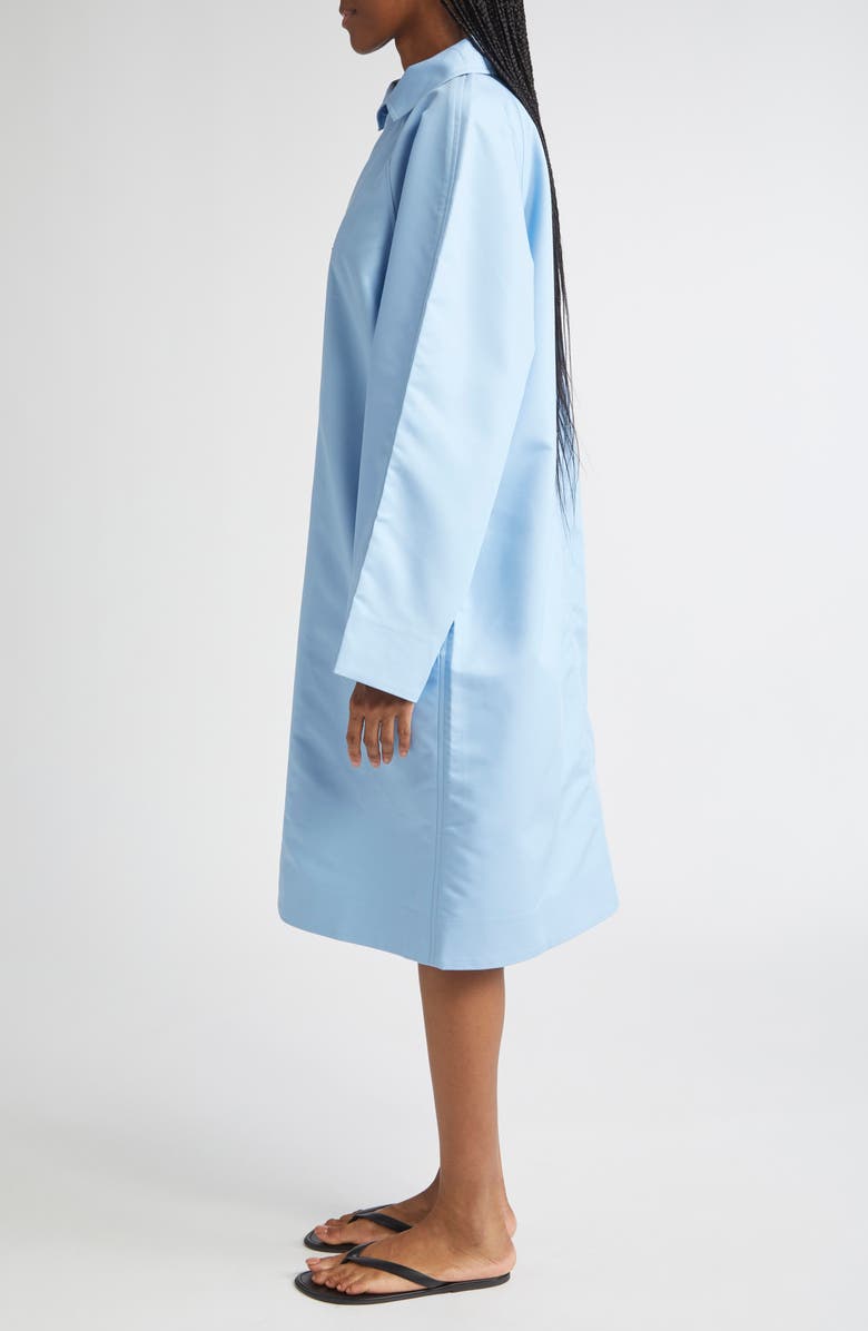 ZANKOV Hugo Asymmetric Waterproof Cotton Long Car Coat, Alternate, color, Hortensia