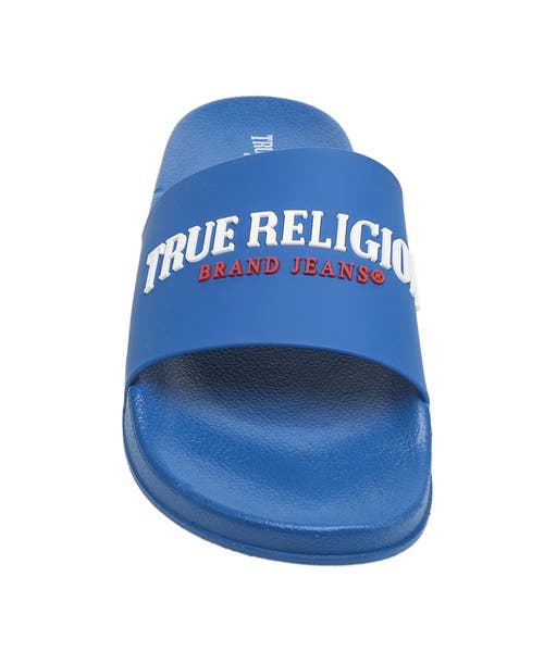 True Religion Weezy Logo Slide In Blue